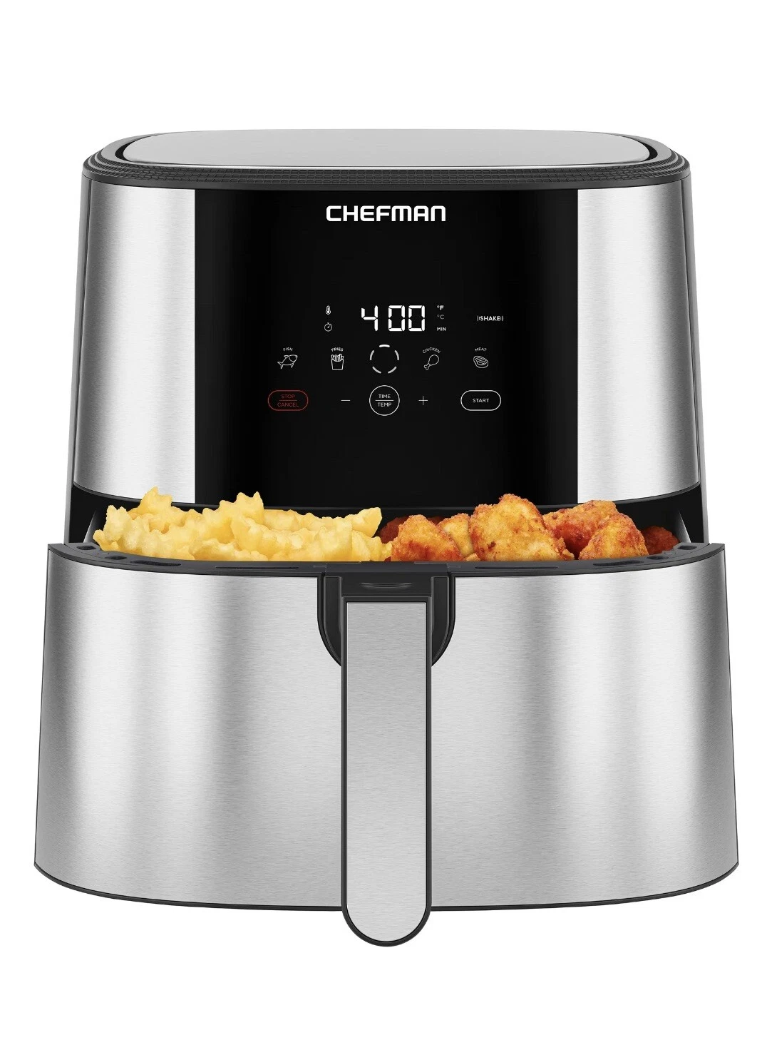 Chefman TurboFry Touch 8qt. Air Fryer - Silver (RJ38-SQSS-8T-D)