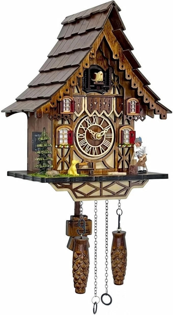 Cuckoo Clock for Wall Art: 12 Melodies, Volume Control