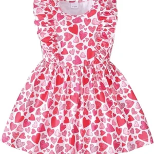 Little Girls A-line Dress Cute Leopard Mermaid Pattern