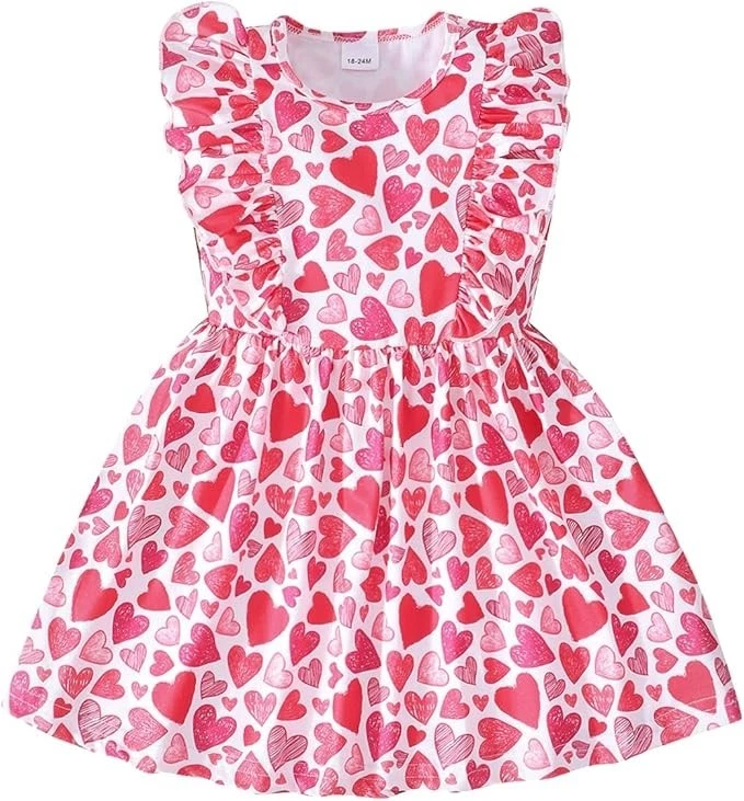 Little Girls A-line Dress Cute Leopard Mermaid Pattern