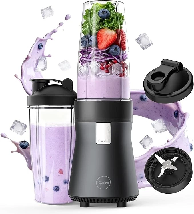 Share iCucina Smoothie Blender, Personal Blender for Shakes and Smoothies