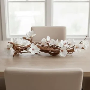 Farmhouse Table Decor Centerpiece - Magnolia Vine Driftwood Home Decor