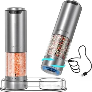 CIRCLE JOY Rechargeable Electric Salt and Pepper Grinder